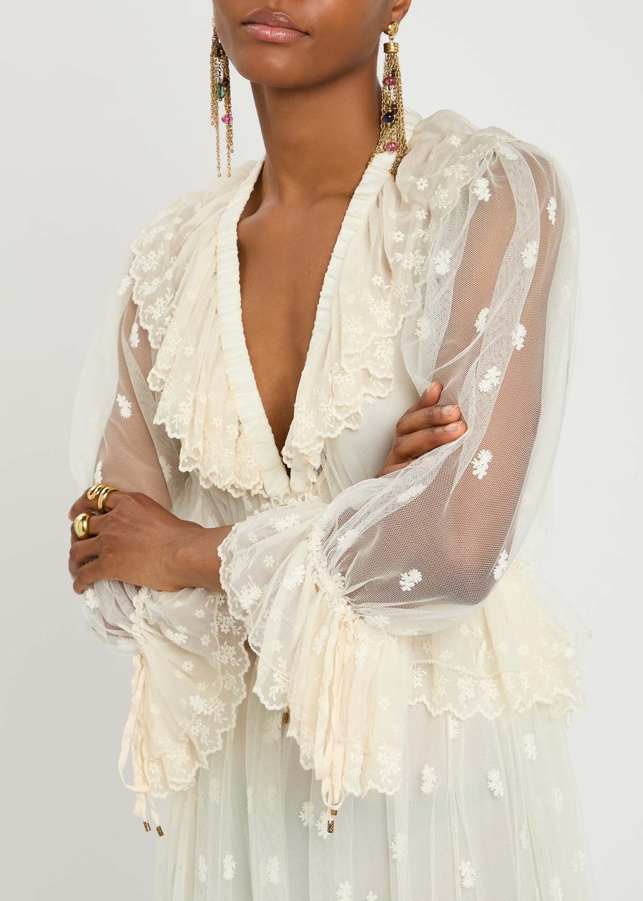Chloe Ruffled Tulle Gown - 5