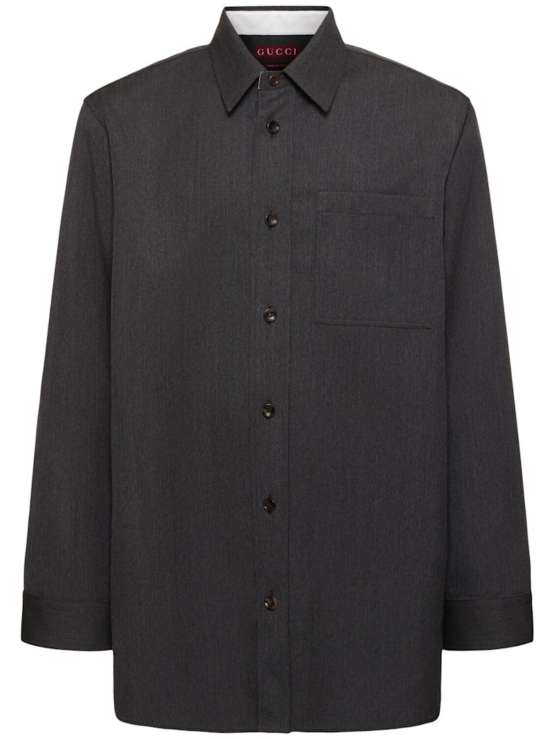 GG wool shirt - 1