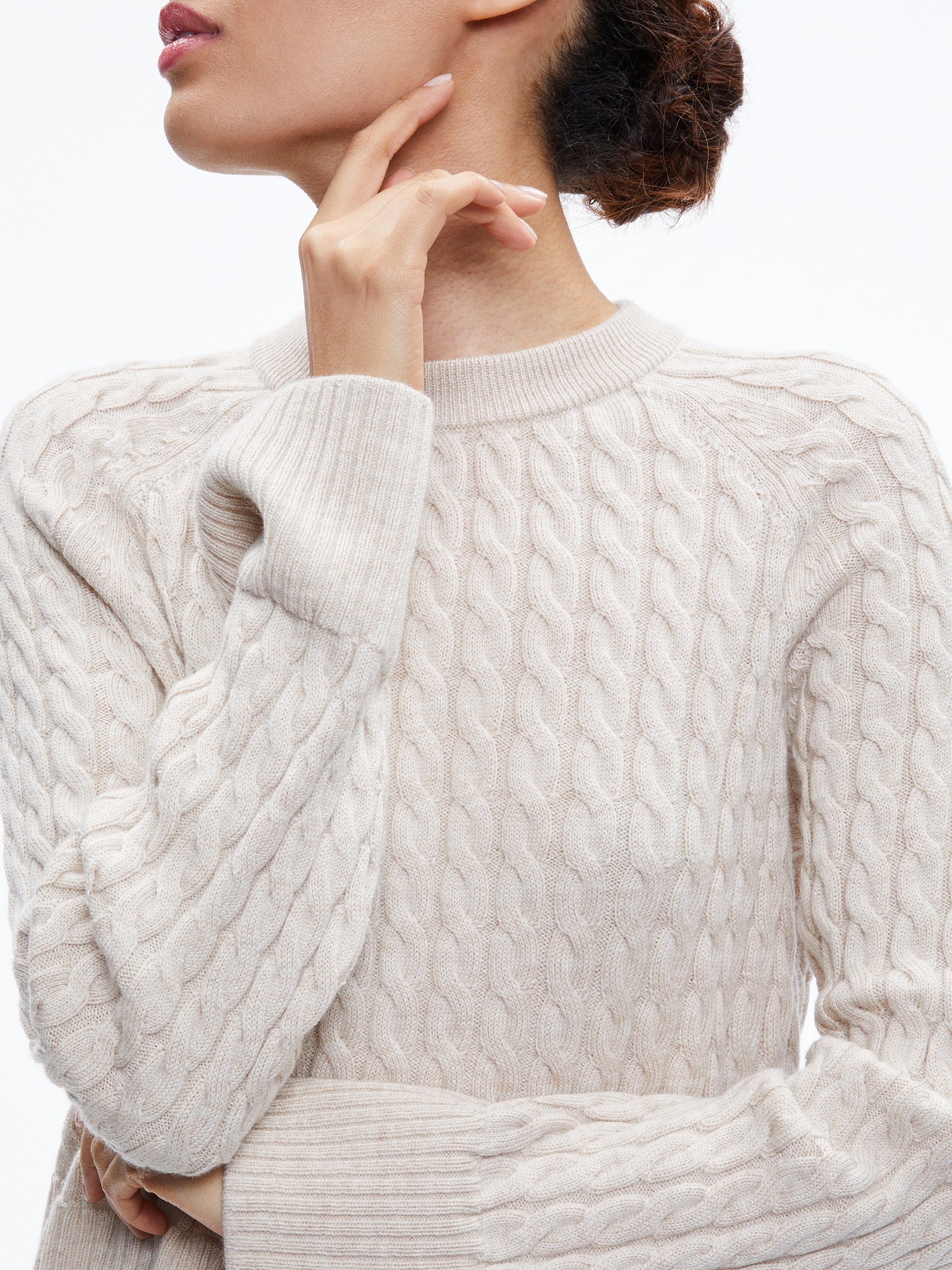 CIMARON CABLE KNIT SWEATER - 5