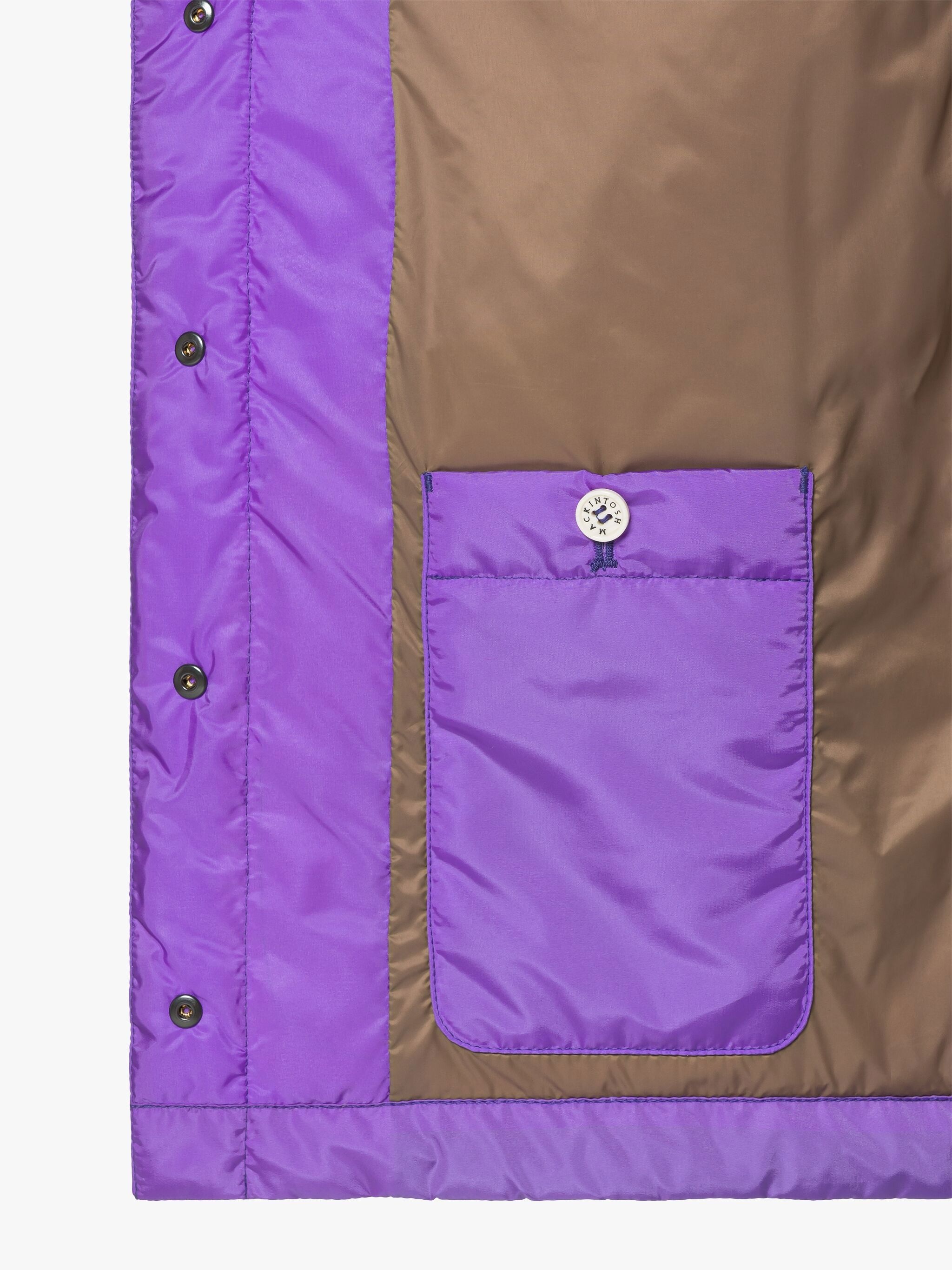 ANNABEL PURPLE QUILTED NYLON LINER VEST - 6