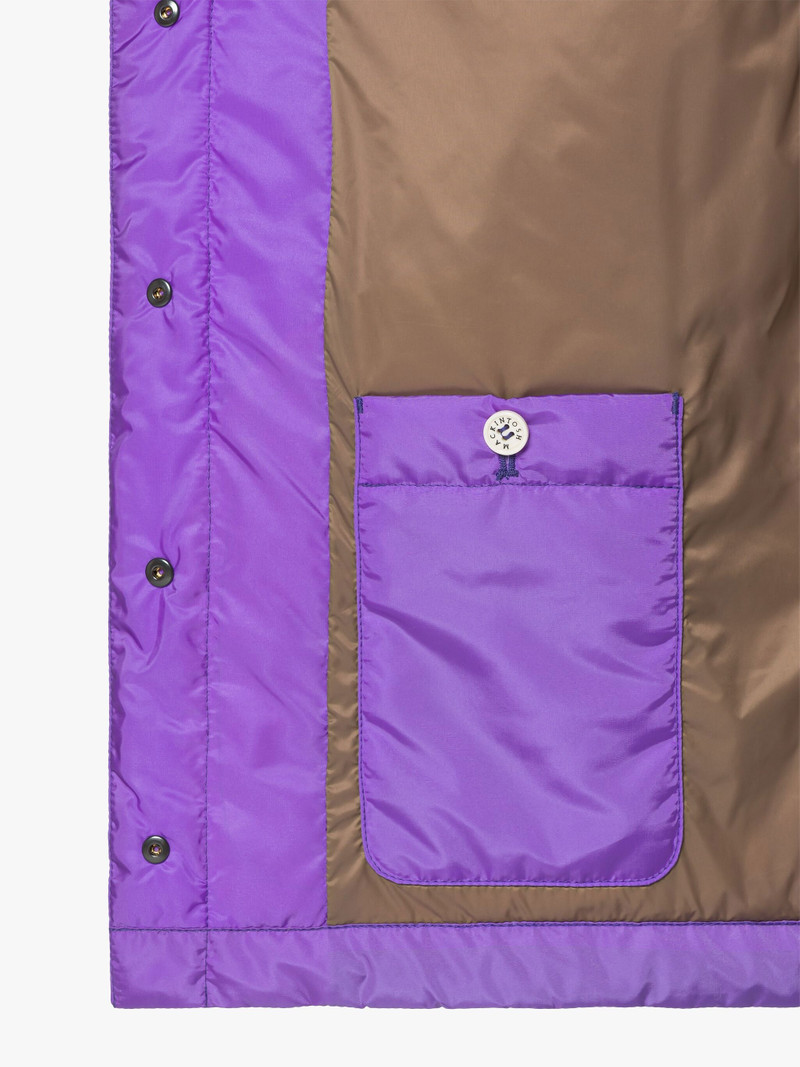 ANNABEL PURPLE QUILTED NYLON LINER VEST 6