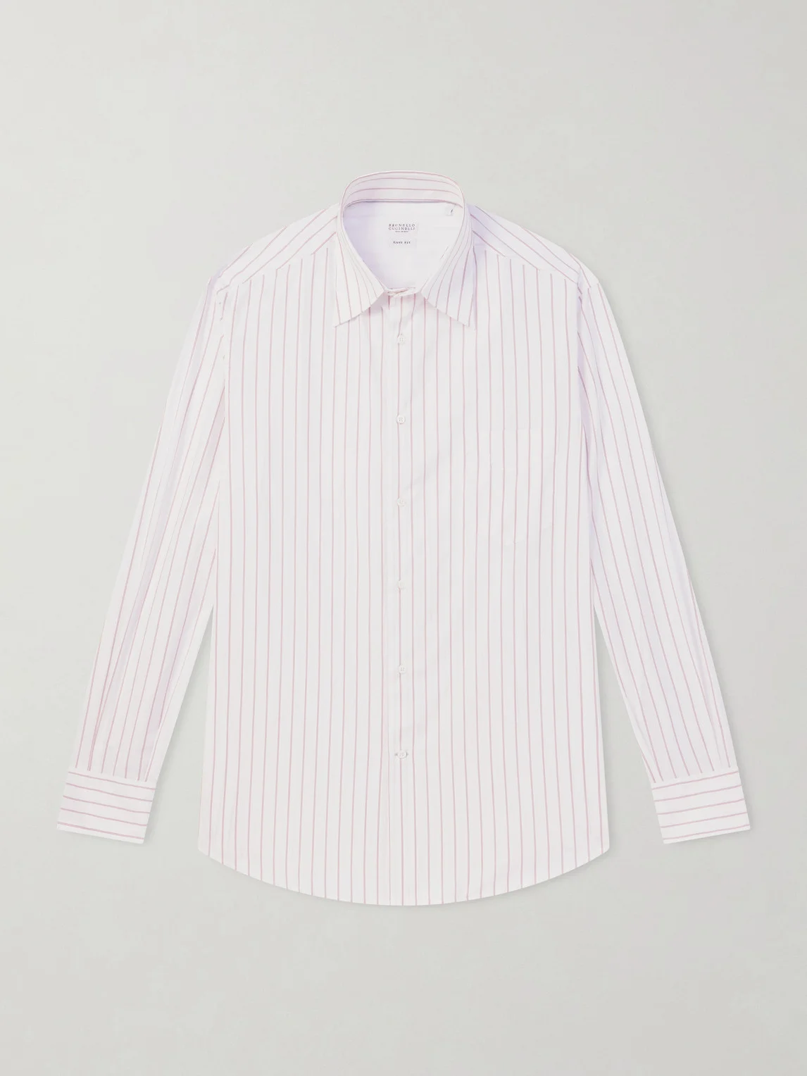 Striped Cotton-Poplin Shirt - 1