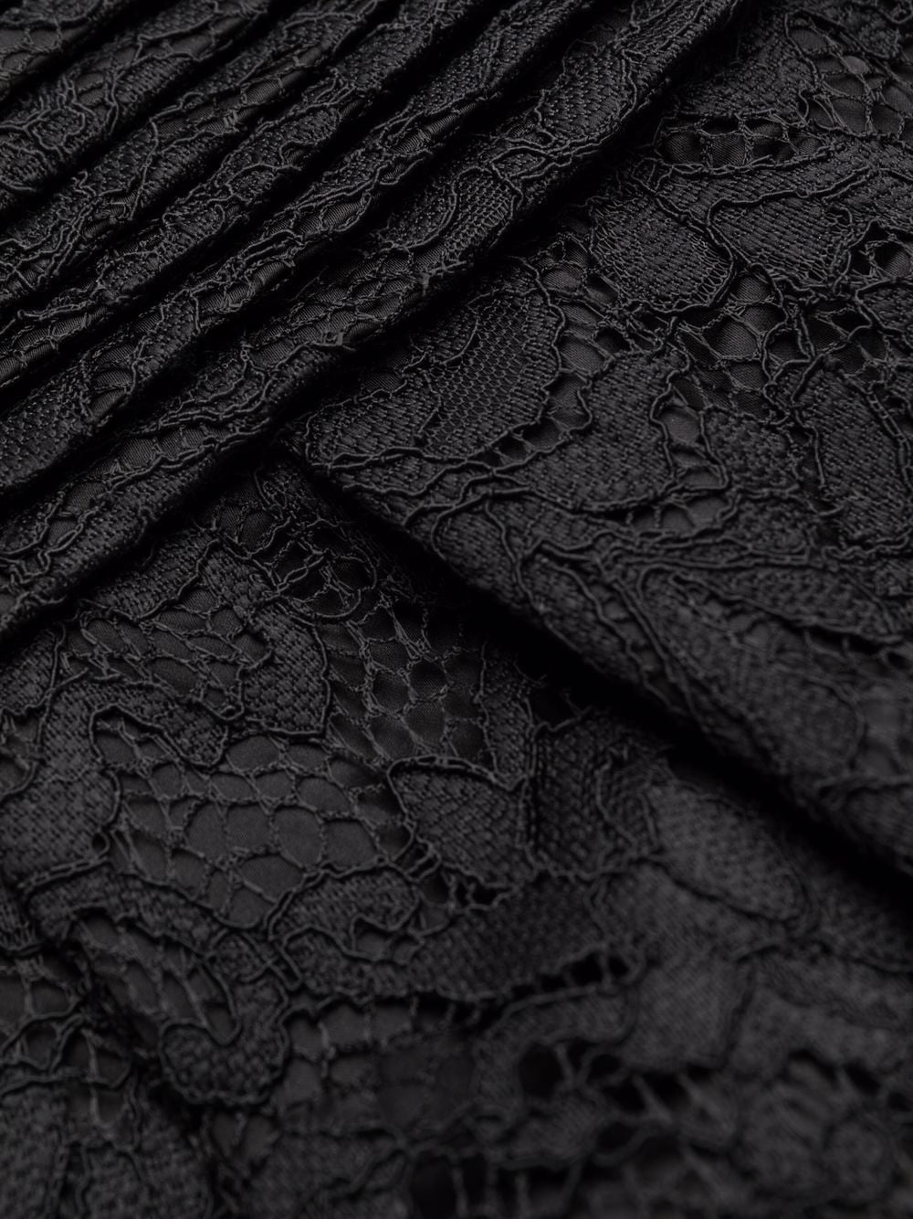 high-waisted lace-patterned trousers - 8
