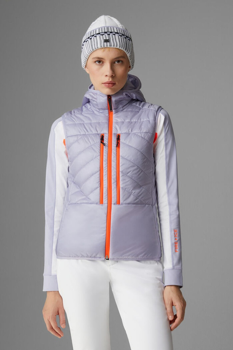 Lea Quilted vest in Lilac 2