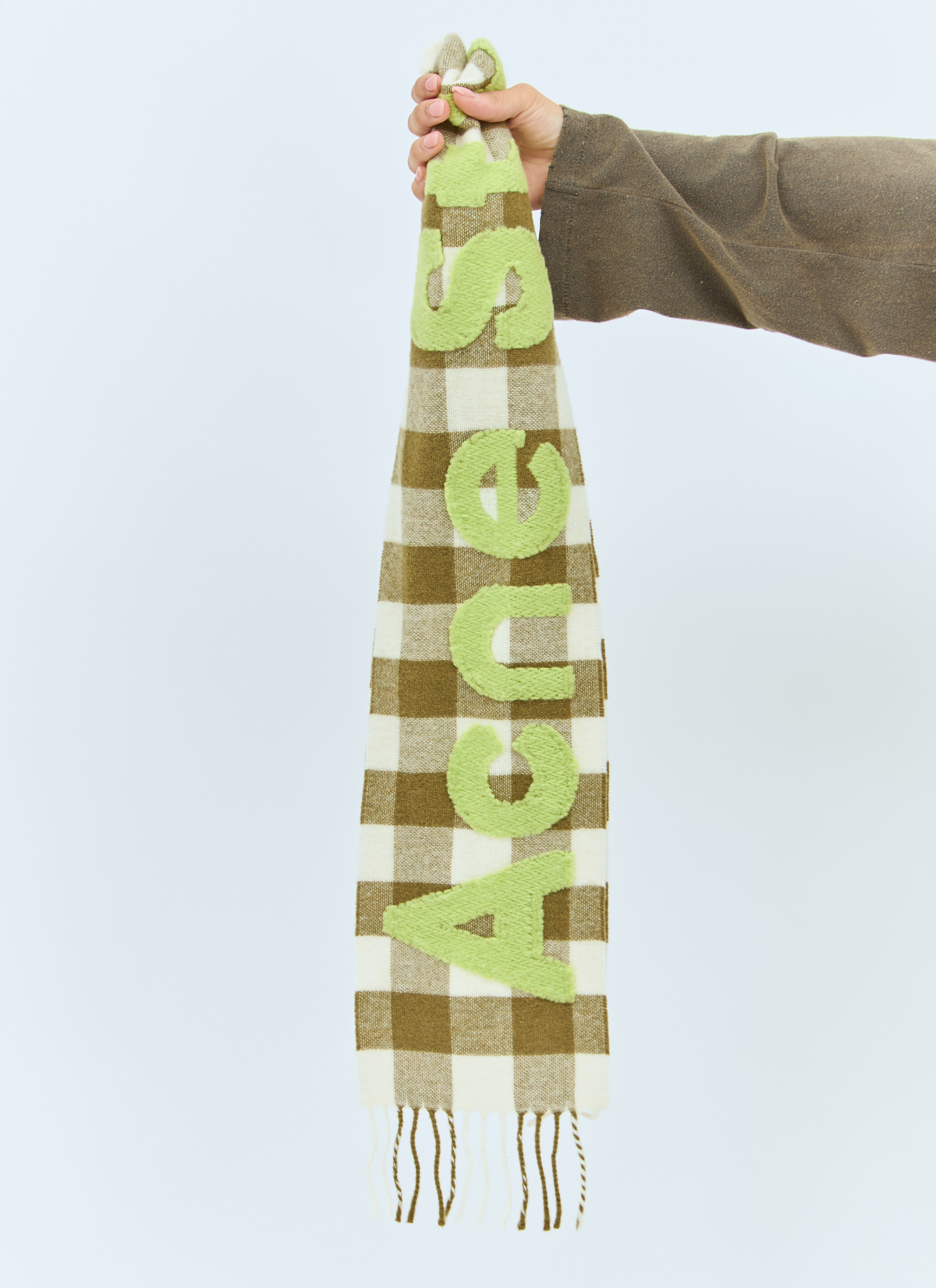 Narrow Check Logo Scarf - 5