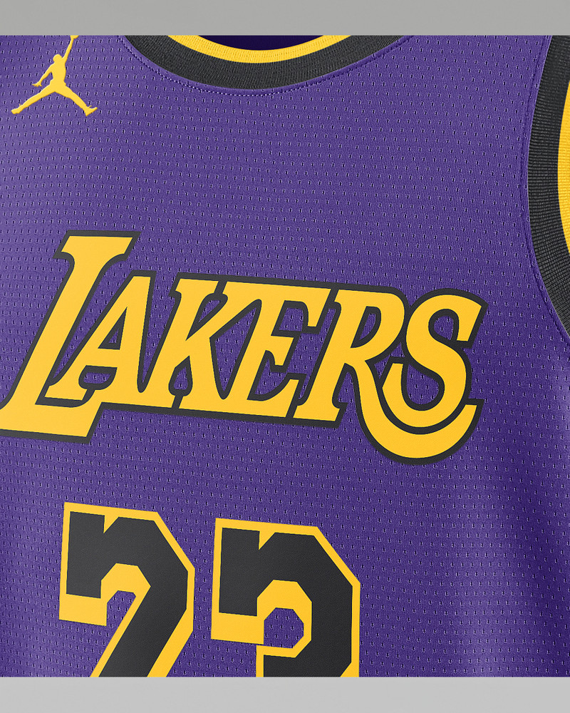 Men's Los Angeles Lakers Statement Edition Jordan Dri-FIT NBA Swingman Jersey 3