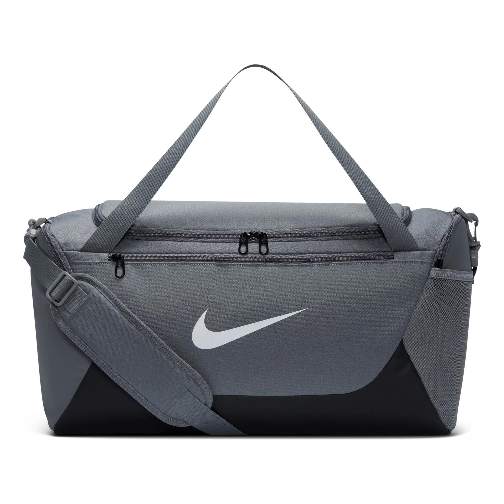 Nike Brasilia 40L Small Duffel Bag 'Smoke Grey Black White' IB4394-084 - 1