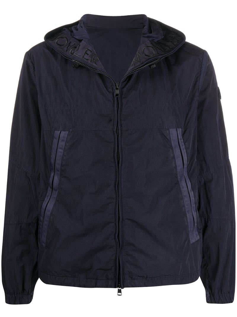 zipped padded jacket - 1