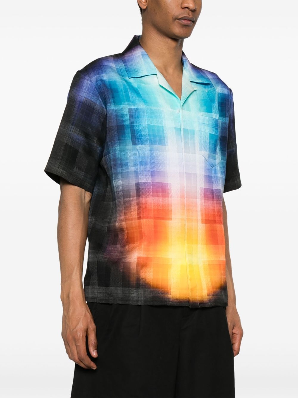 gradient check shirt - 3