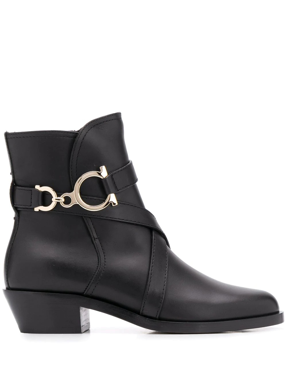 Gancini-strap ankle boots - 1