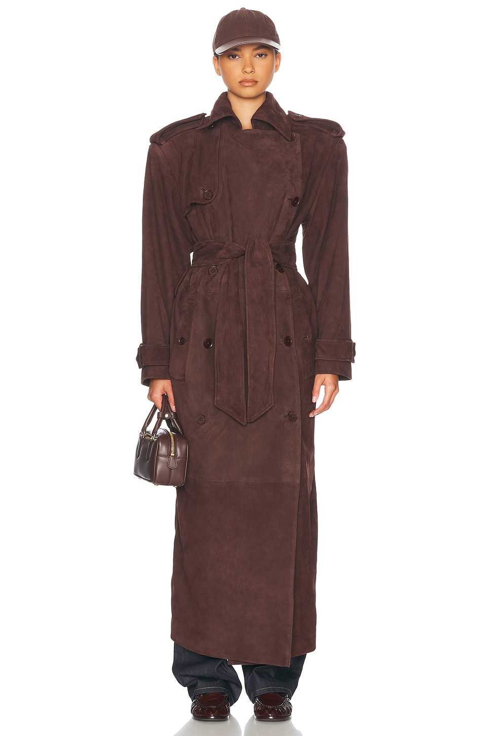 Suede Trench Coat - 2