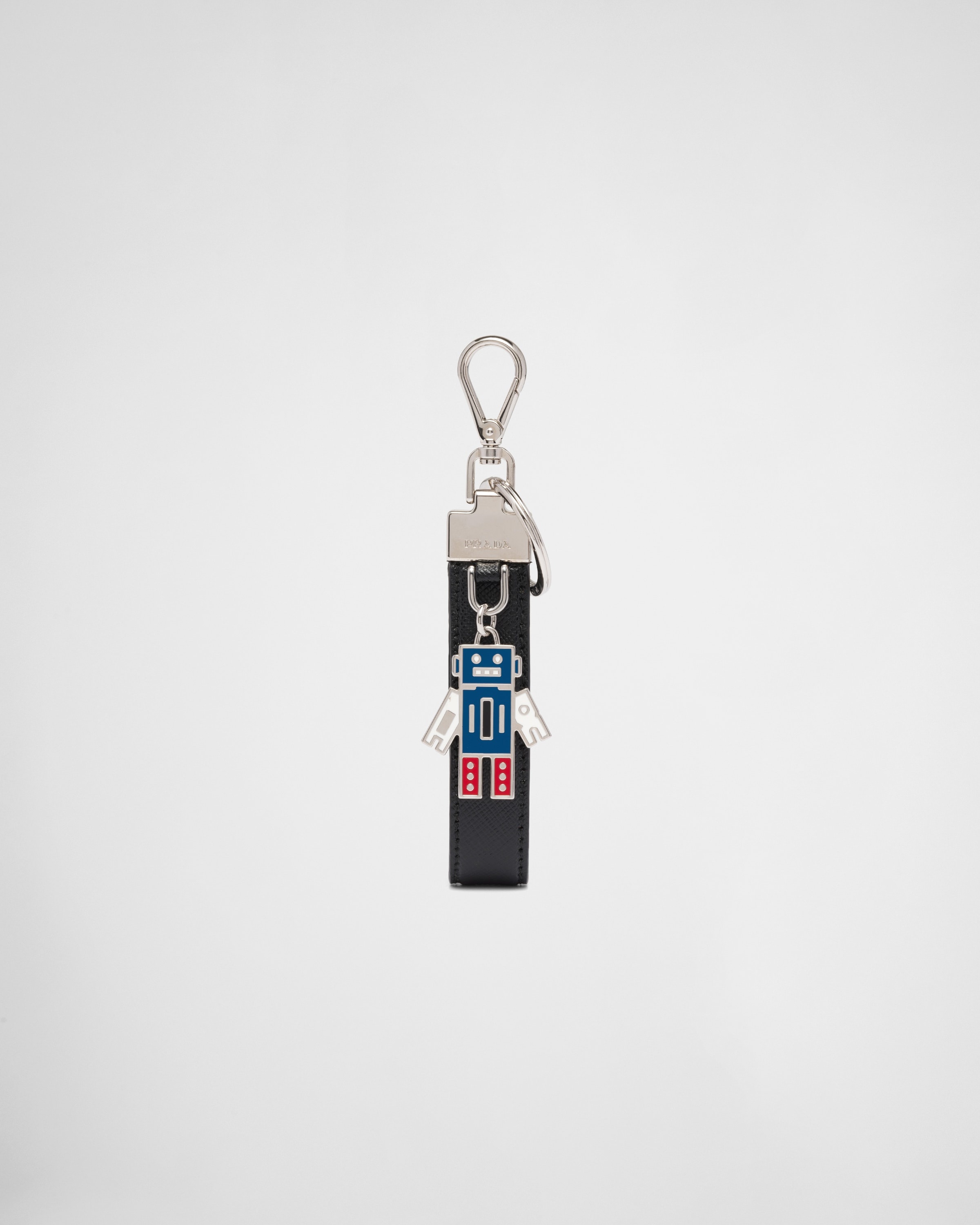 Saffiano Leather Keychain - 1