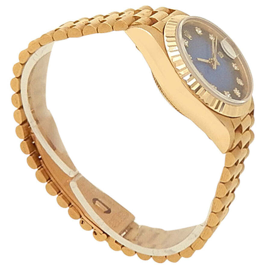 Pre-owned Rolex Datejust Automatic Chronometer Diamond Blue Dial Ladies Watch 69178 BLDP - 3