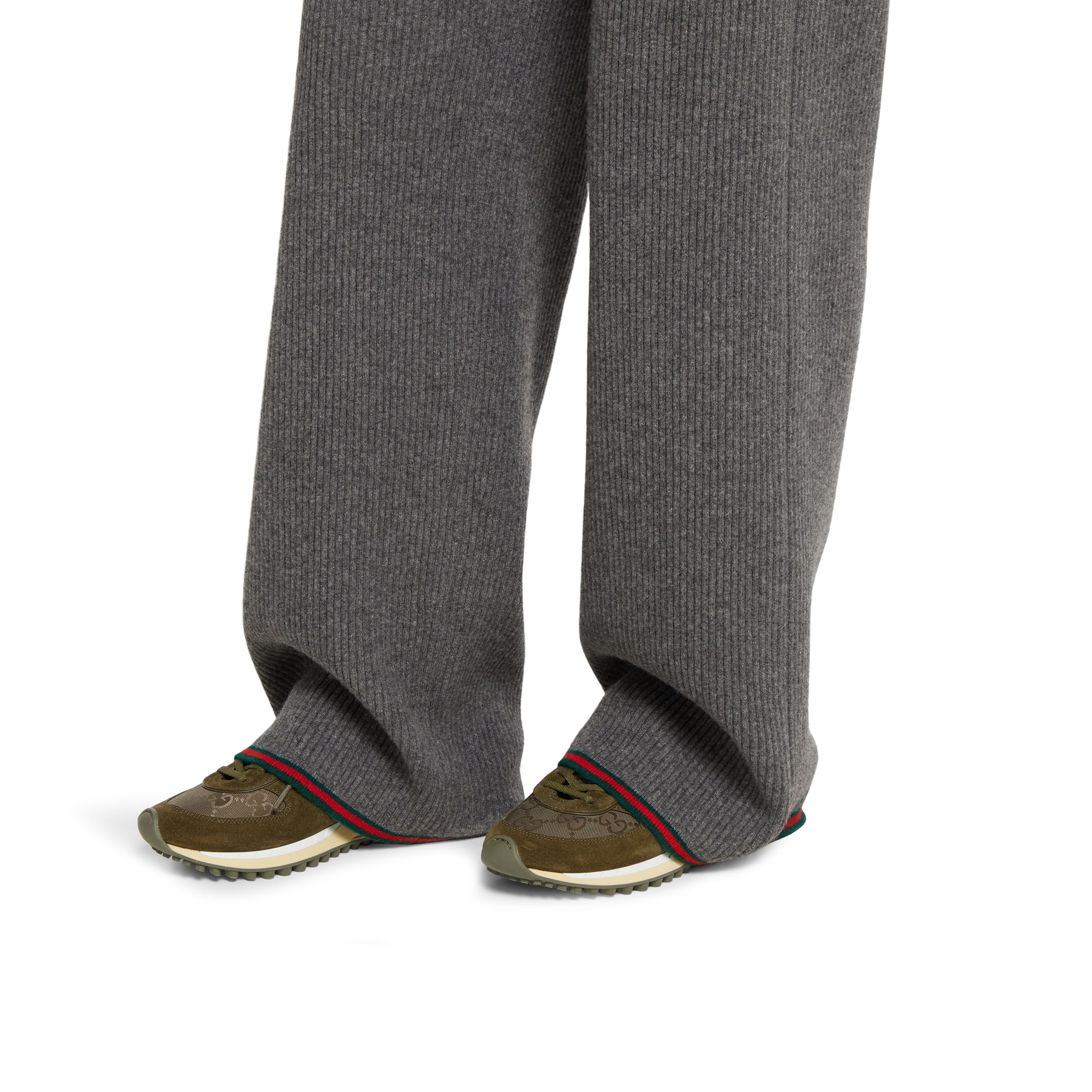 Soft rib felted wool pants - 5