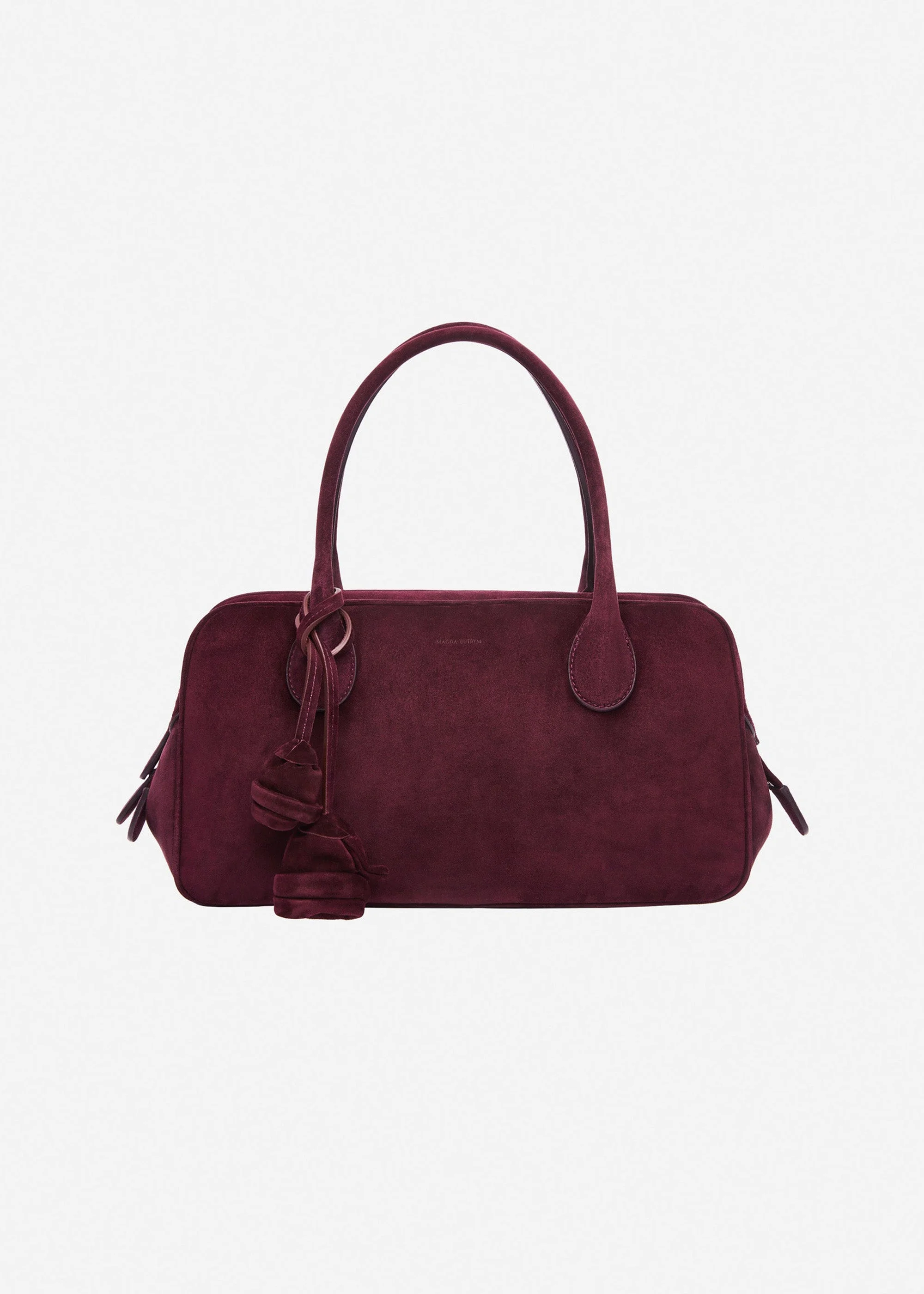 Brigitte in purple suede with flower charm - 1