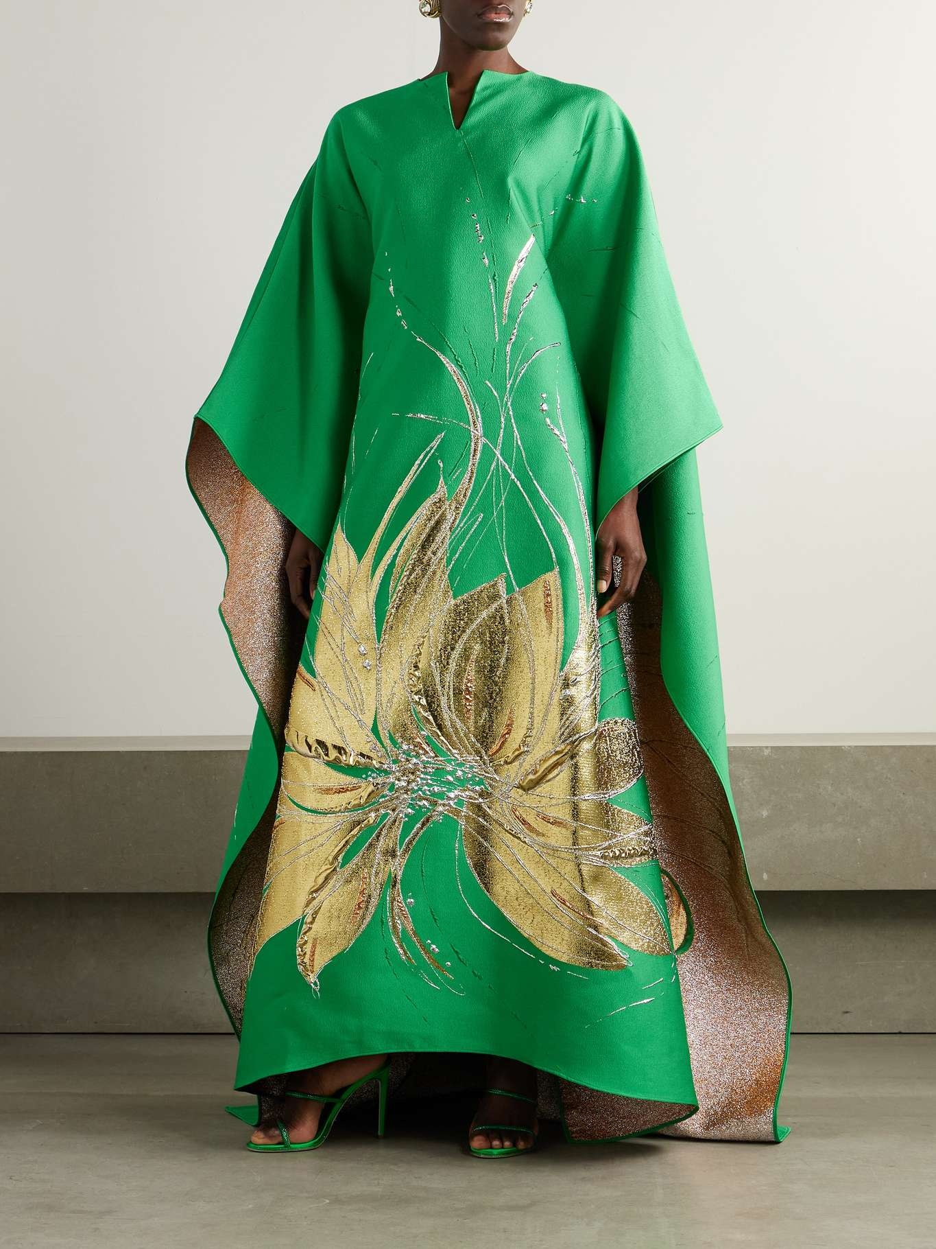 Iman metallic jacquard kaftan - 2