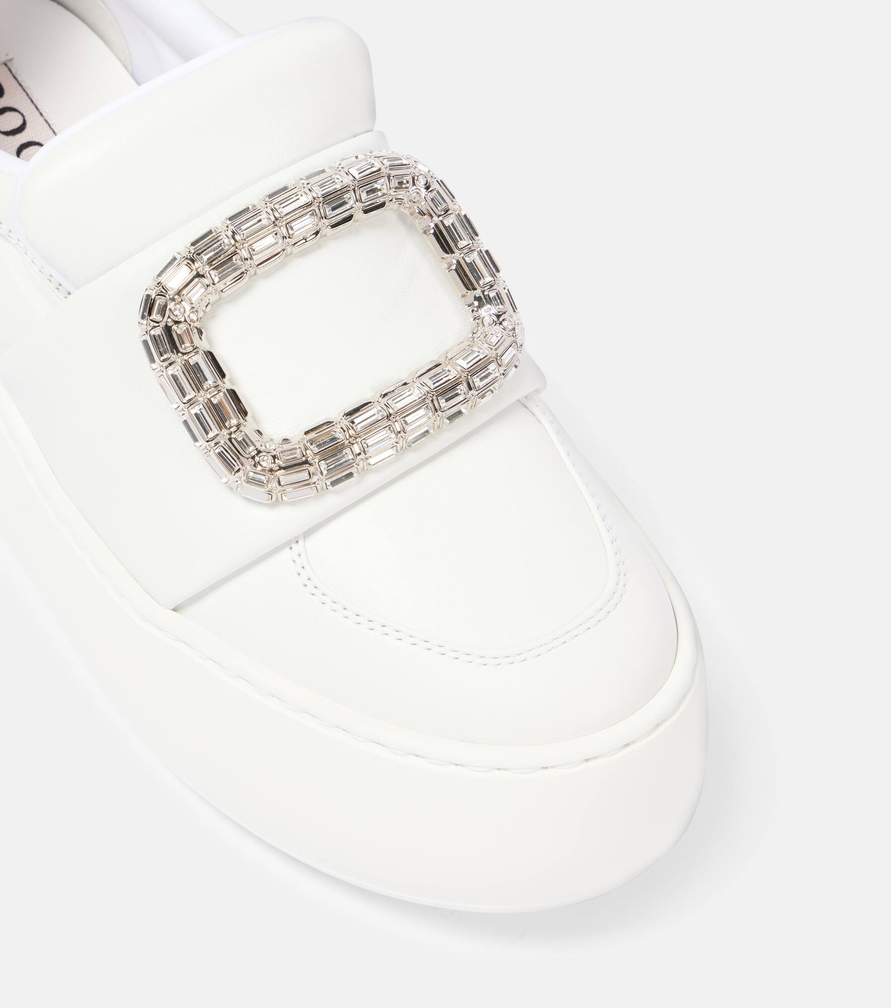 Viv' Up embellished leather sneakers - 5