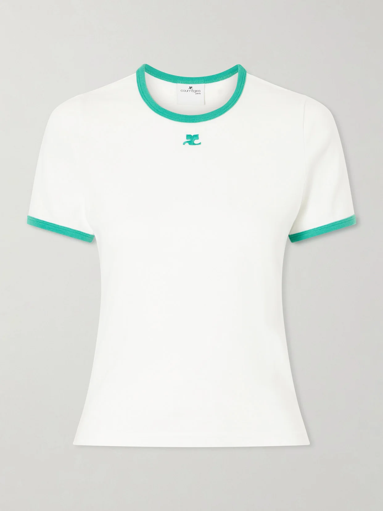 Logo-embroidered Cotton-jersey T-shirt - 1