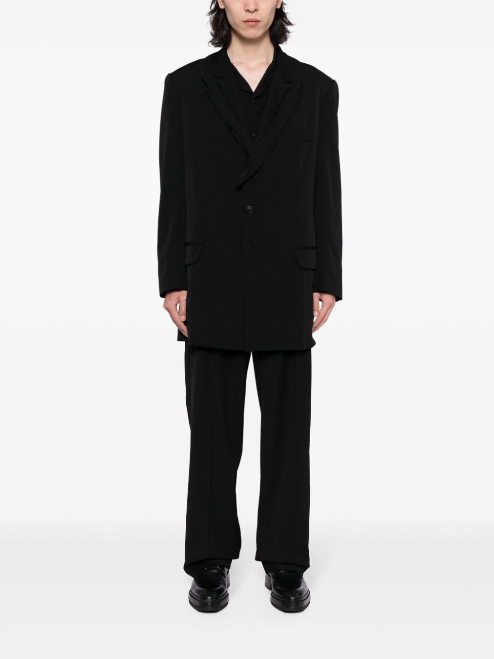 single-breasted wool jacket - 2