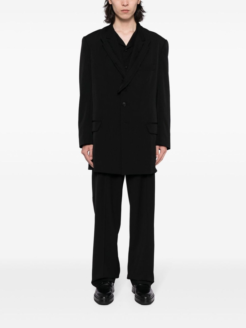 Yohji Yamamoto single-breasted wool jacket outlook