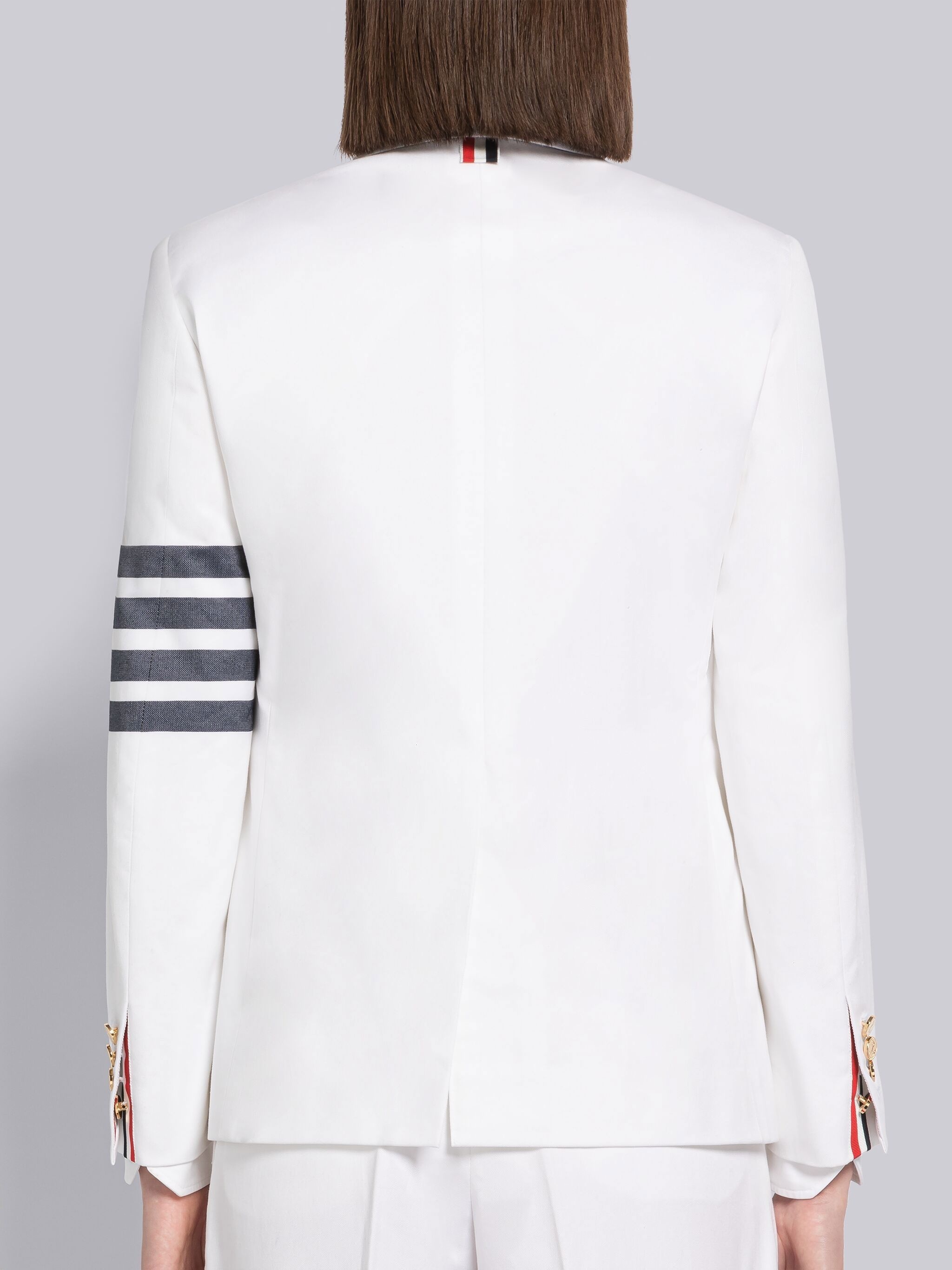 Cotton 4-Bar Double Breasted Single Vent Sport Coat - 3