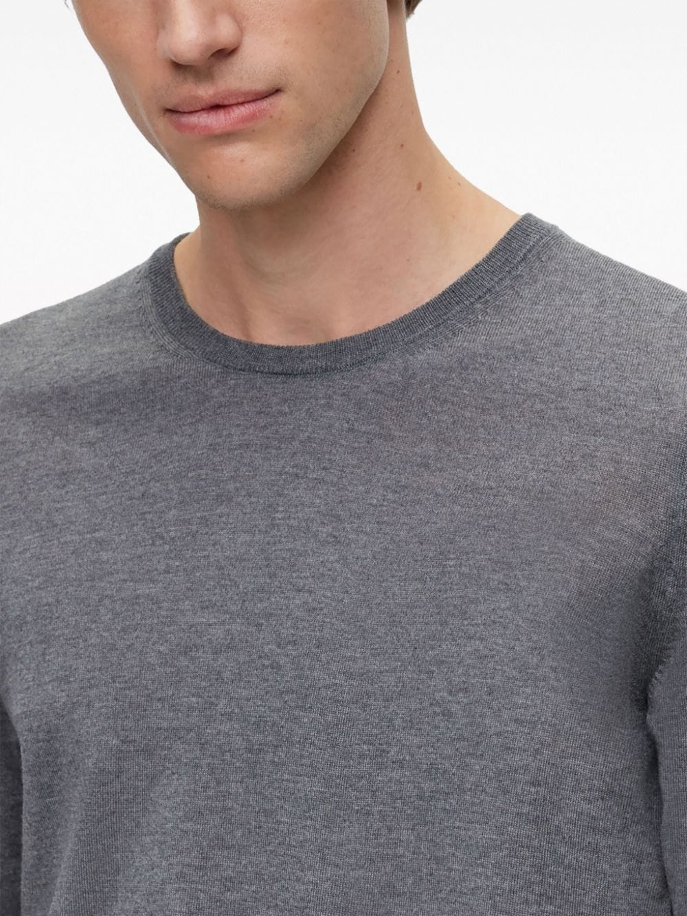 crew-neck long-sleeve jumper - 5