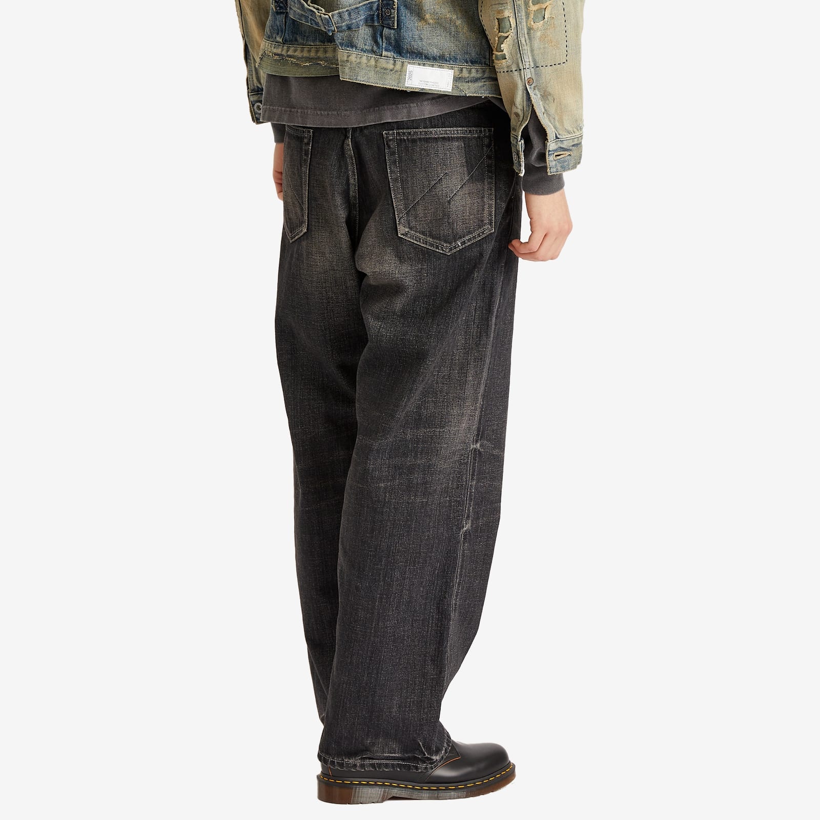 WASHED DENIM DP WIDE PANTS Lサイズ ネイバーフッド WASHED DENIM DP WIDE PANTS Lサイズ ネイバーフッド - メルカリ