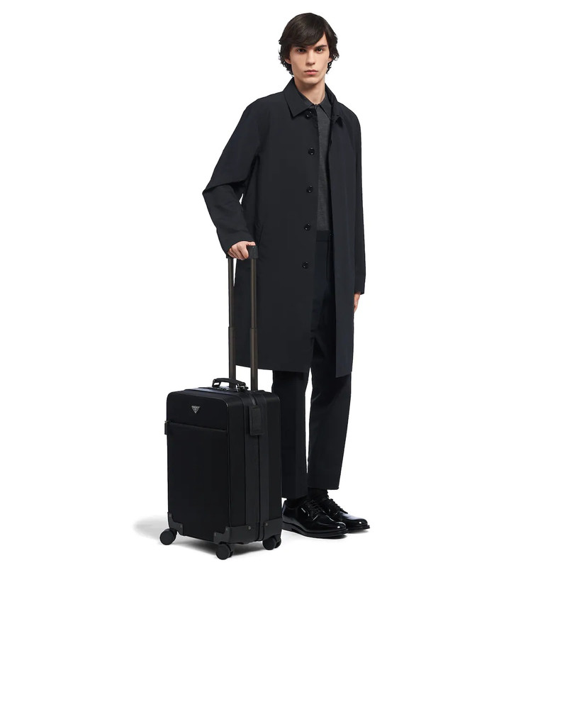 Re-Nylon and Saffiano leather trolley 7