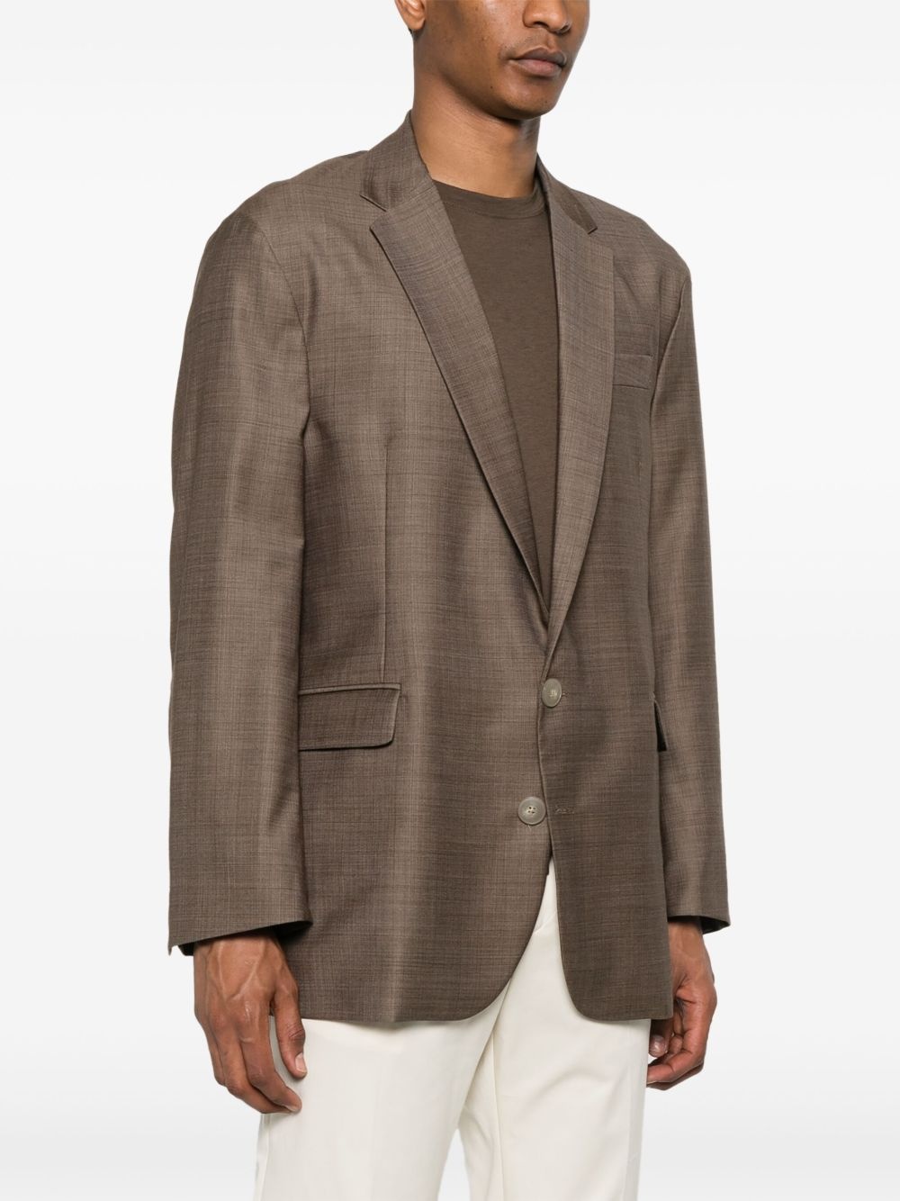 check-pattern blazer - 3