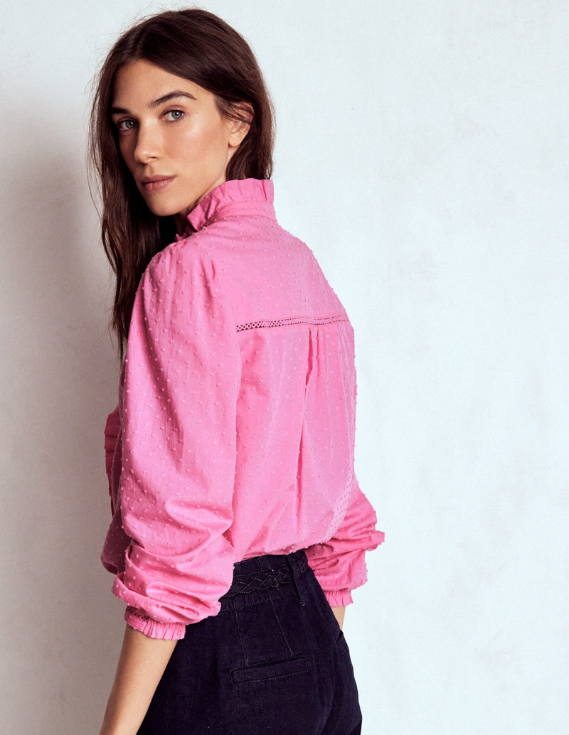 Helena Cotton Dobby Top-Rose Bloom 4