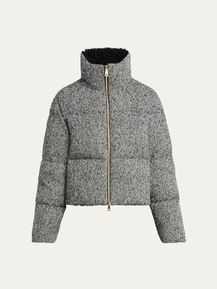 Brezesse Wool-Blend Short Down Jacket - 1