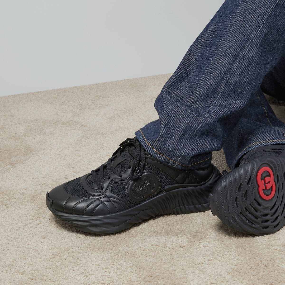 Gucci Interlocking G Ripple Sneakers - 4