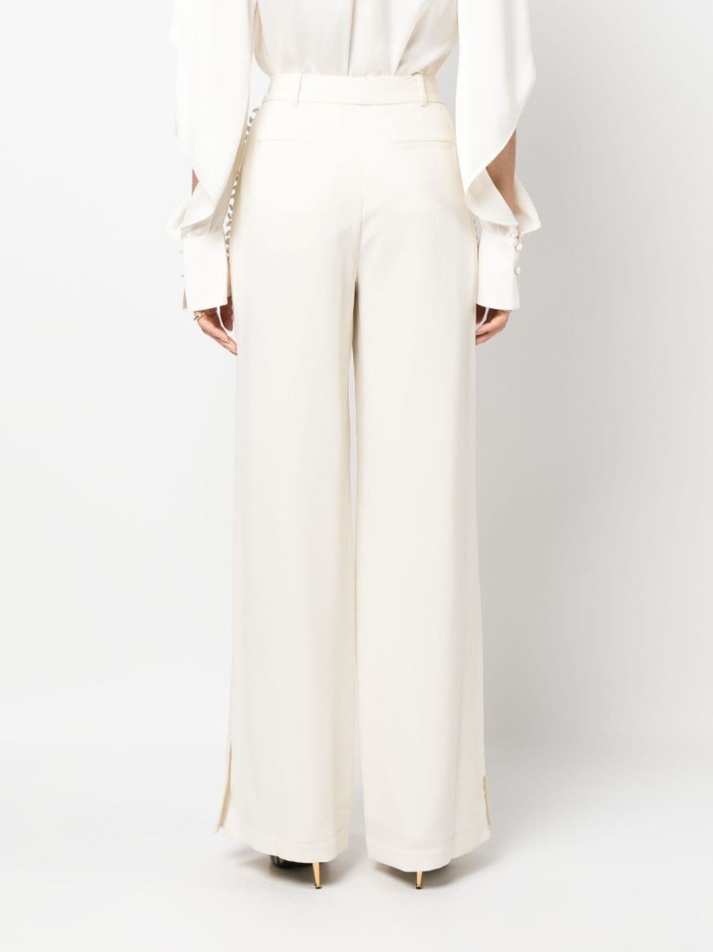 Blossom pleated tailored trousers - 4