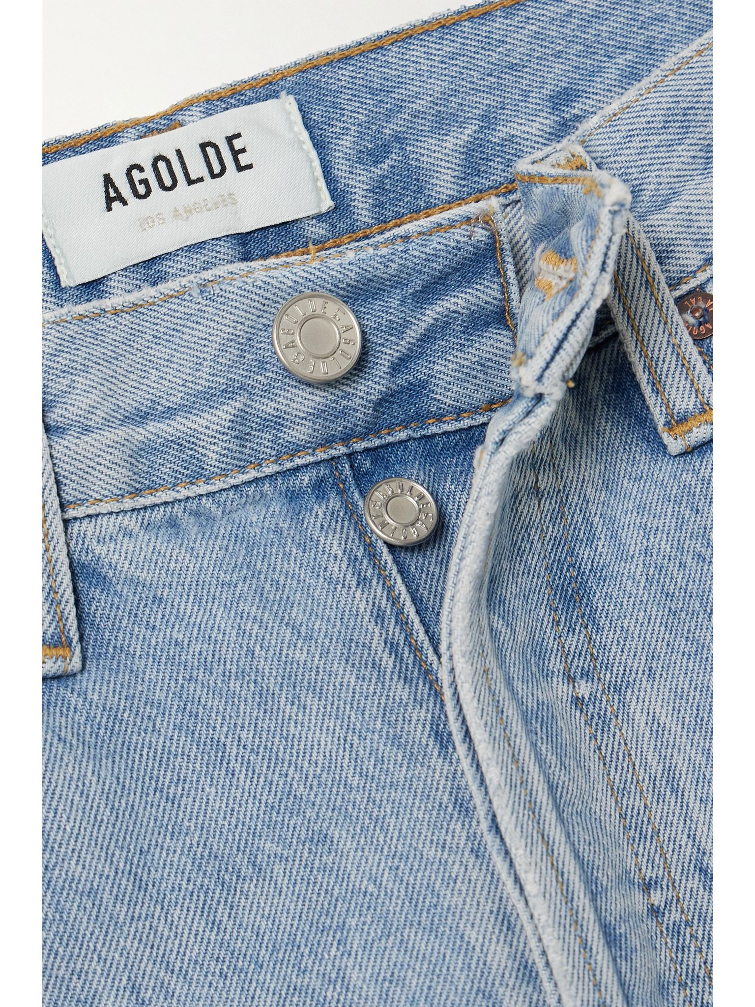 Luna high-rise tapered organic jeans Light denim - 5