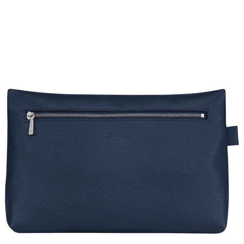 Le Foulonné Toiletry case Navy - Leather 3