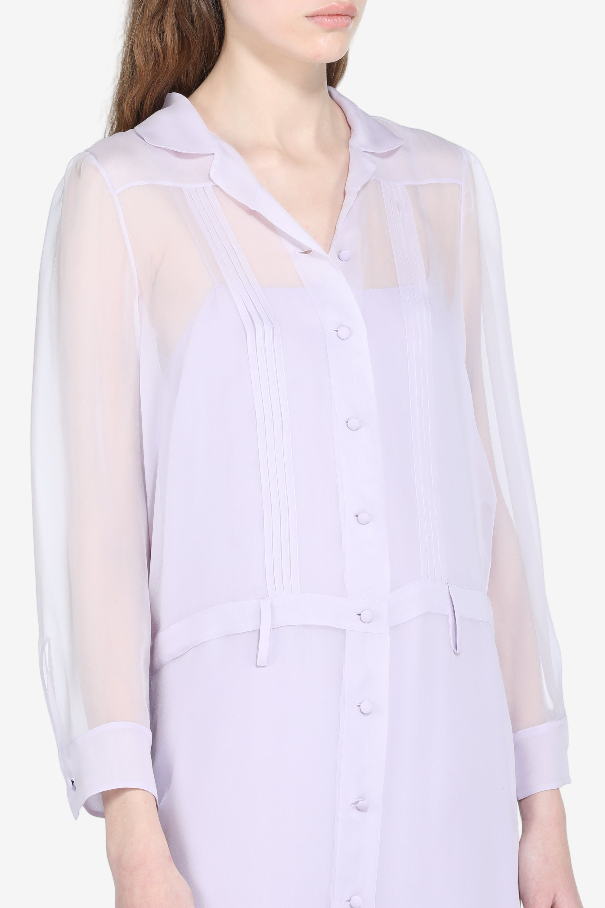 DRESS IN LIGHT FABRIC AND SLIP - 5