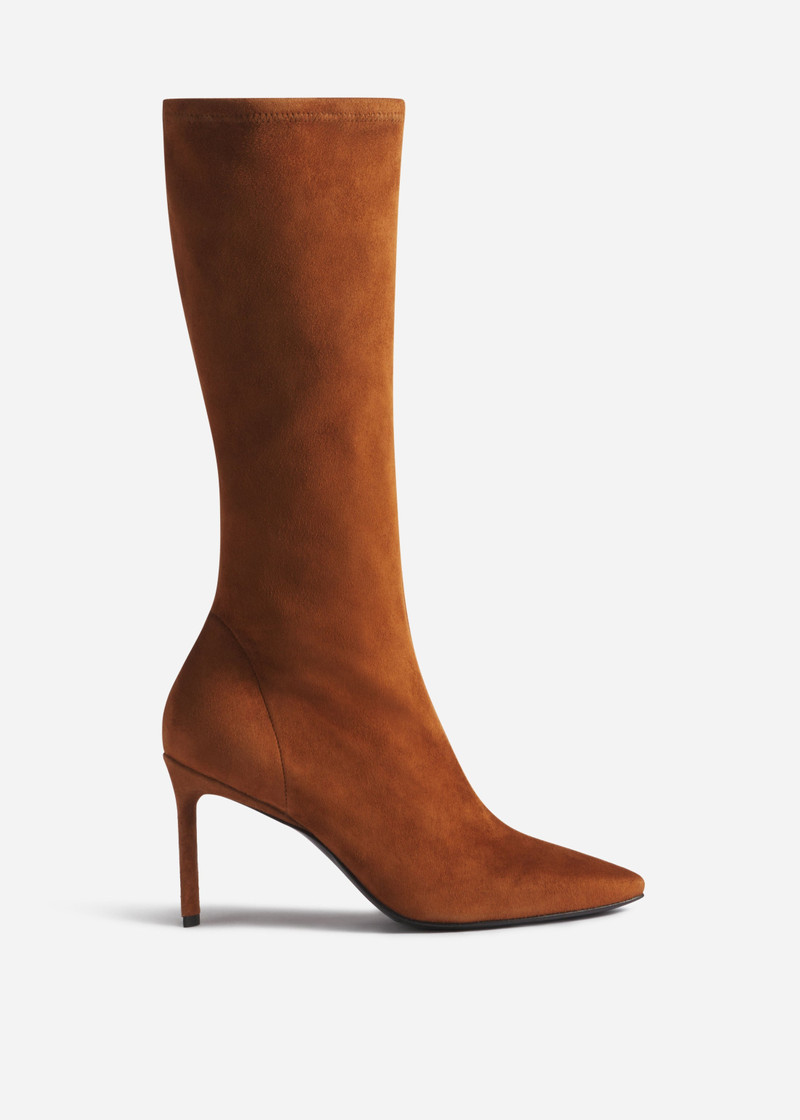 Heeled Suede Boot 1