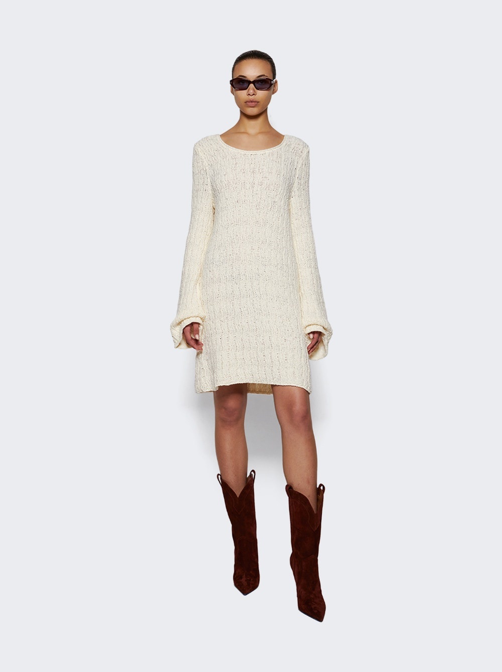 Aisala Short Dress Rice Ivory - 2