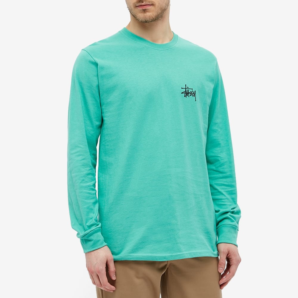 Stussy Long Sleeve Basic Stussy Tee - 4