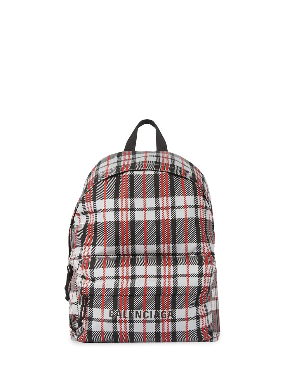 expandable plaid backpack - 1