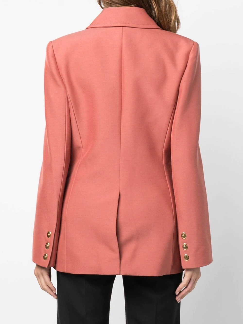 floral-appliqué single-breasted blazer - 4