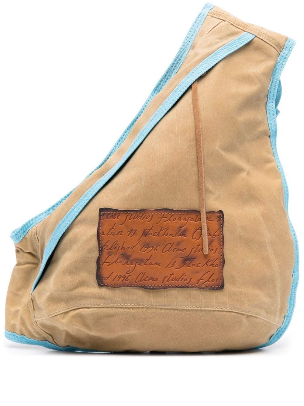 logo-patch sling backpack - 1