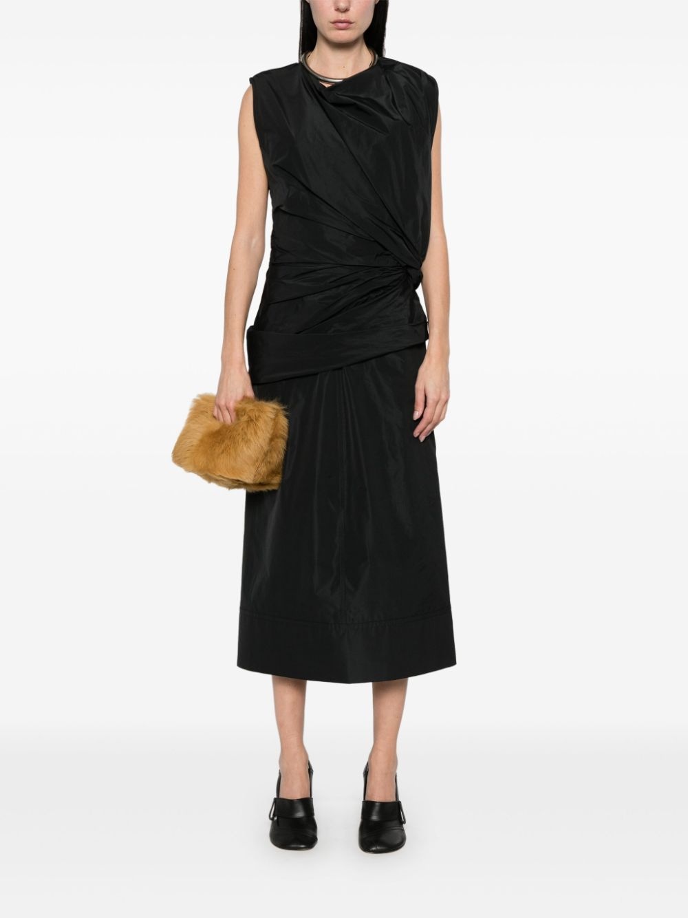 taffeta midi dress - 2