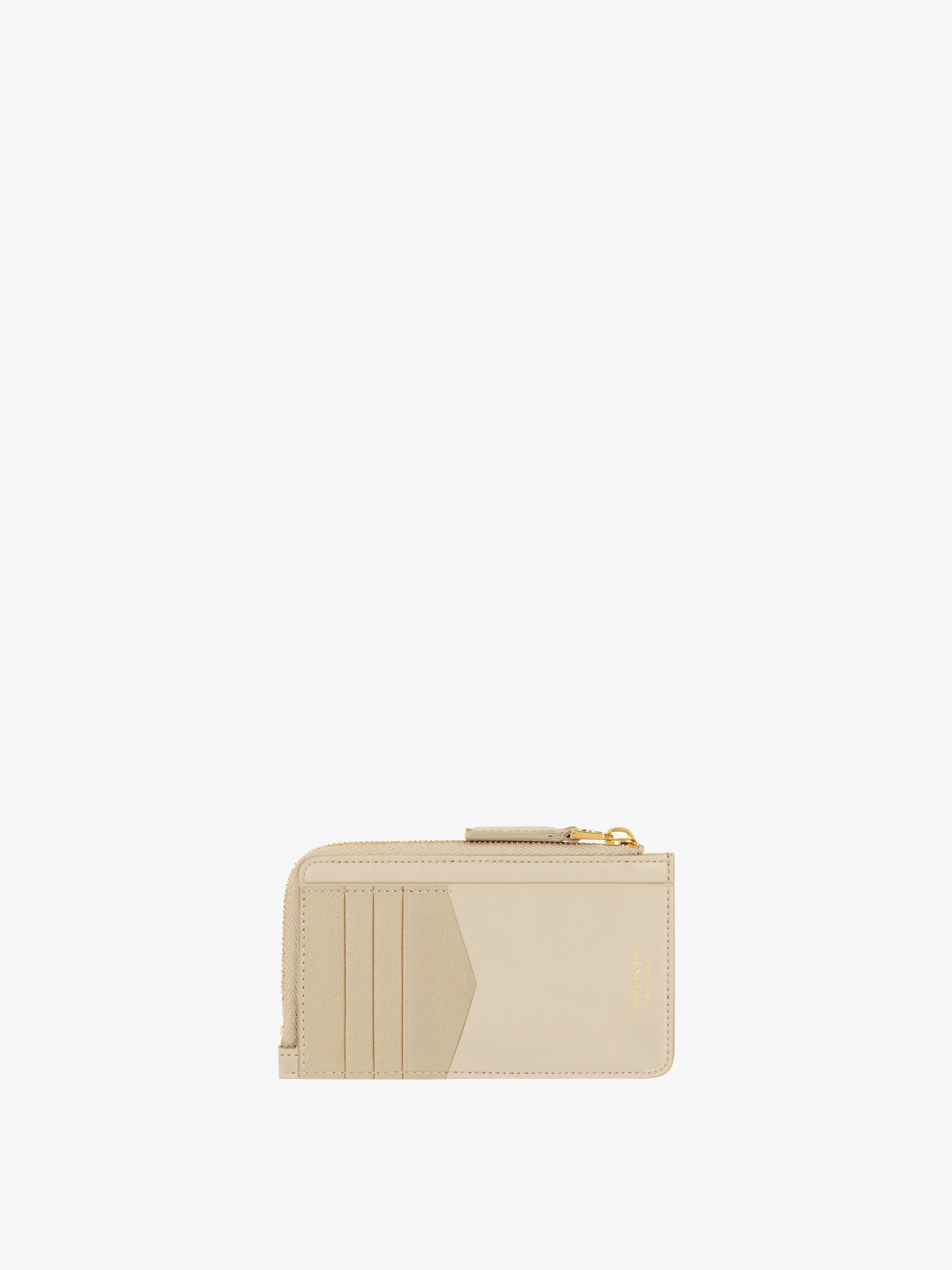 ANTIGONA ZIPPED CARD HOLDER IN BOX LEATHER - 3