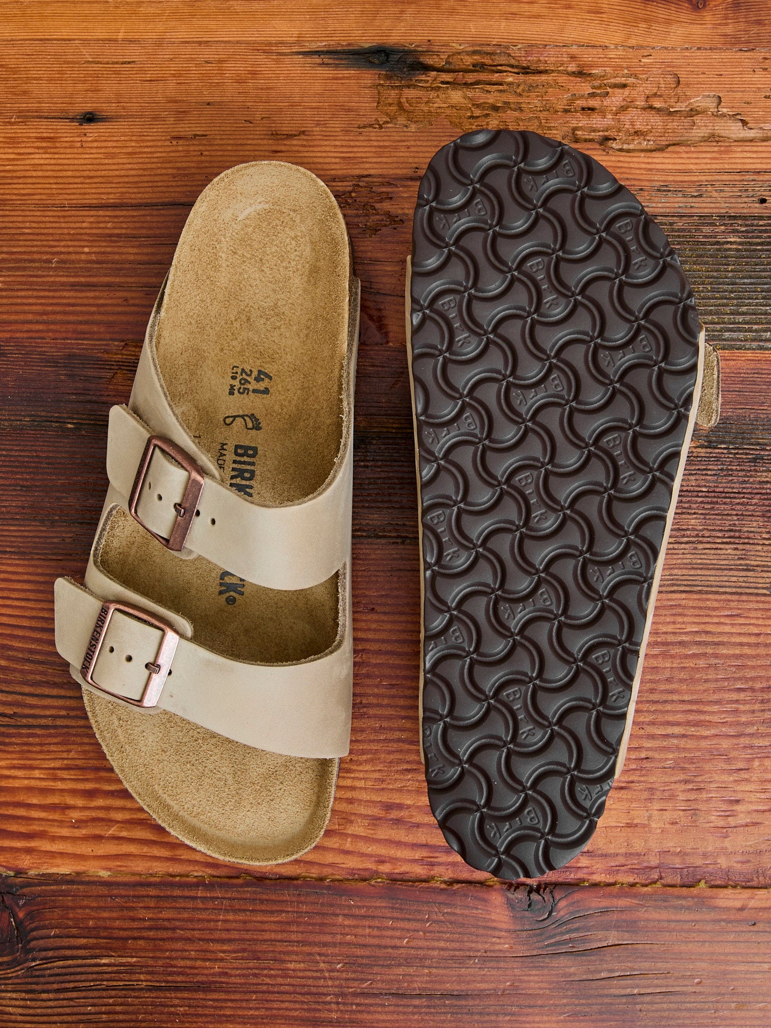 Arizona Sandal in Tobacco Oiled Leather - 2