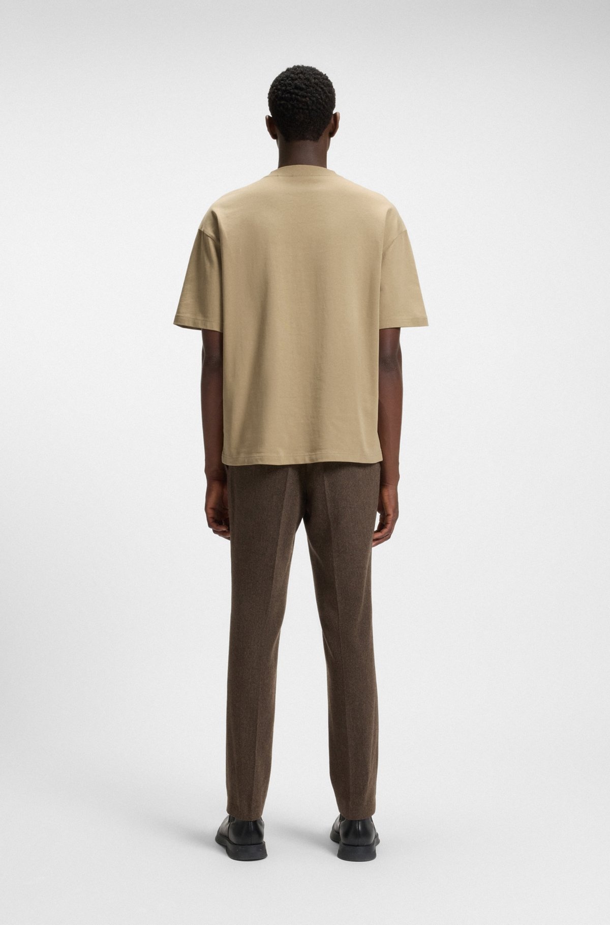 OVERSIZE-FIT T-SHIRT IN COTTON WITH DECORATIVE REFLECTIVE LOGO - 5