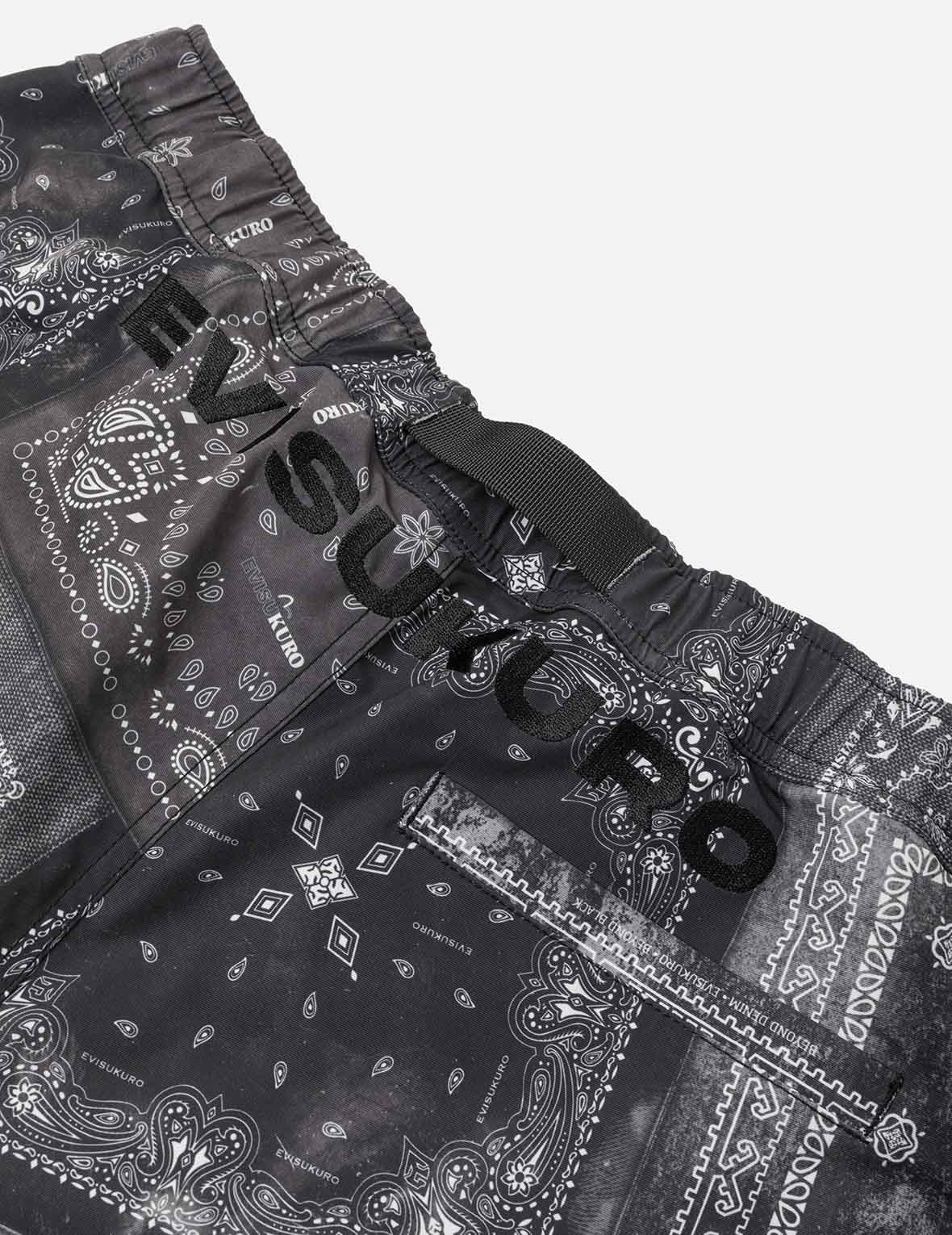 Allover Paisley Print Relax Fit Cargo Shorts - 5