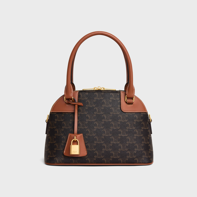 SMALL BOWLING IN Triomphe Canvas and Calfskin 1