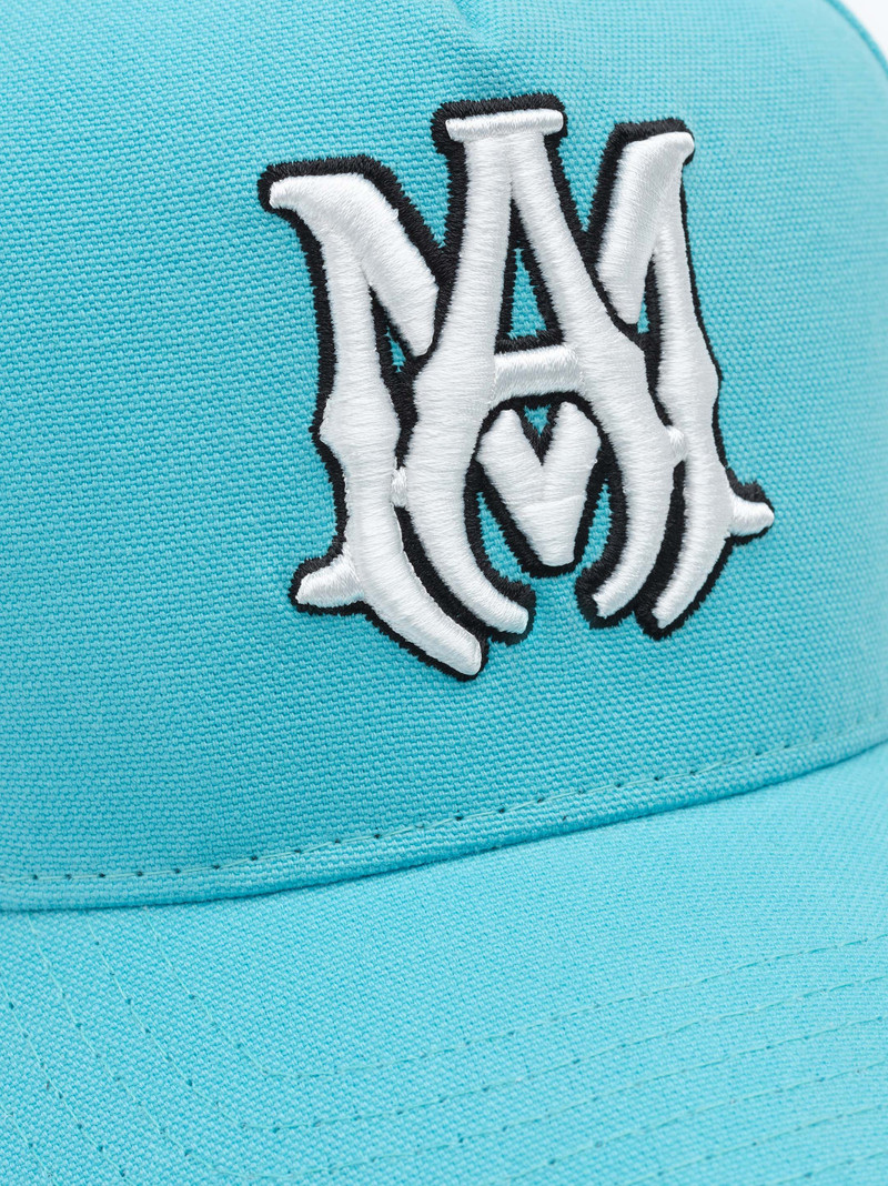 XO FULL CANVAS HAT- AQUA/WHITE 4