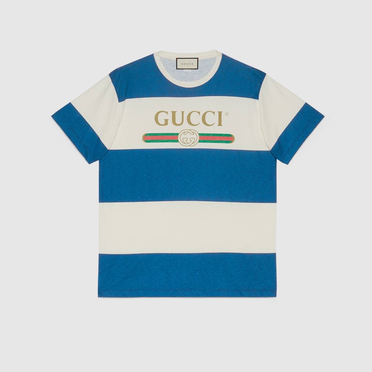 Gucci logo striped T-shirt - 1